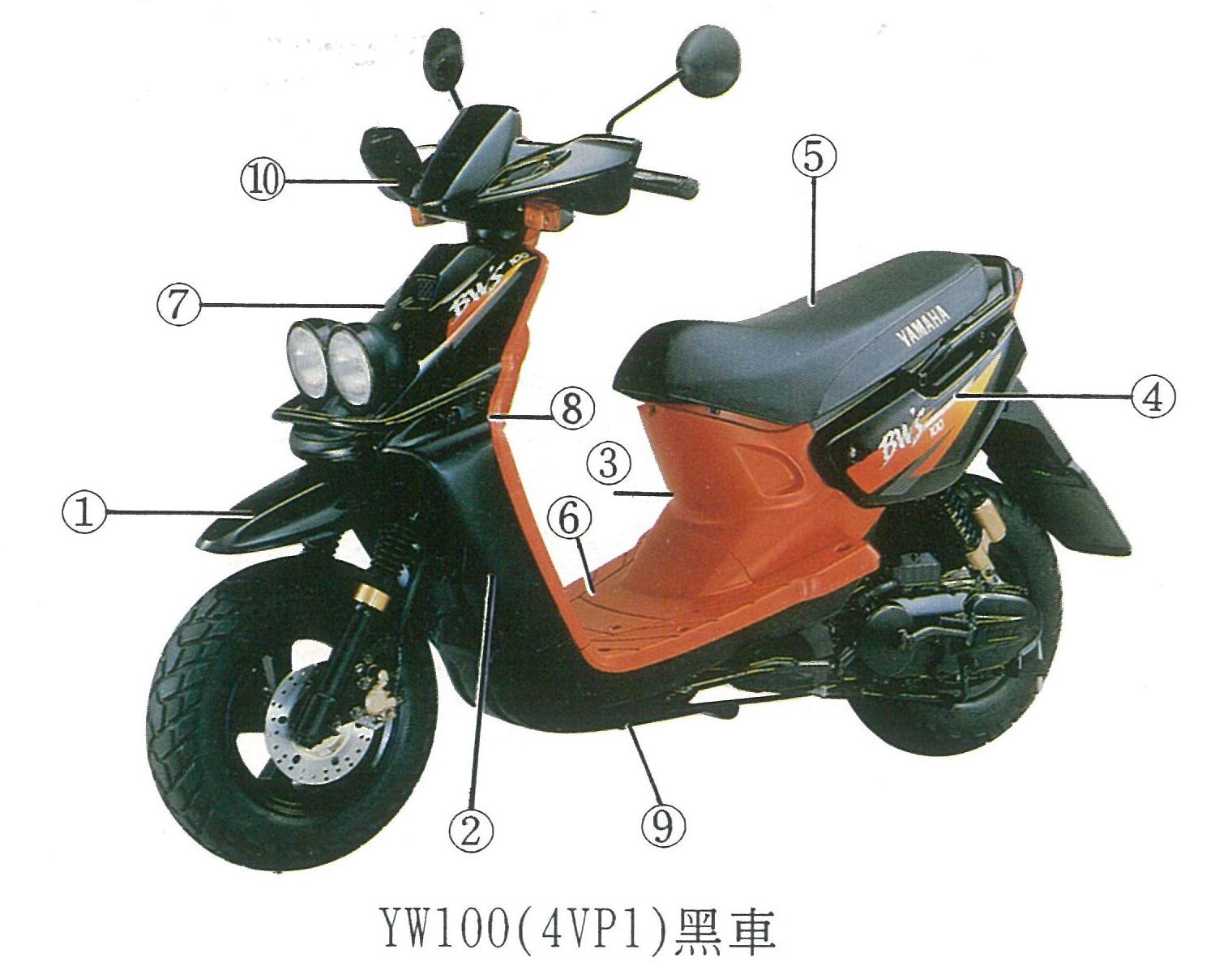 台湾YAMAHA BW’S100(4VP1)