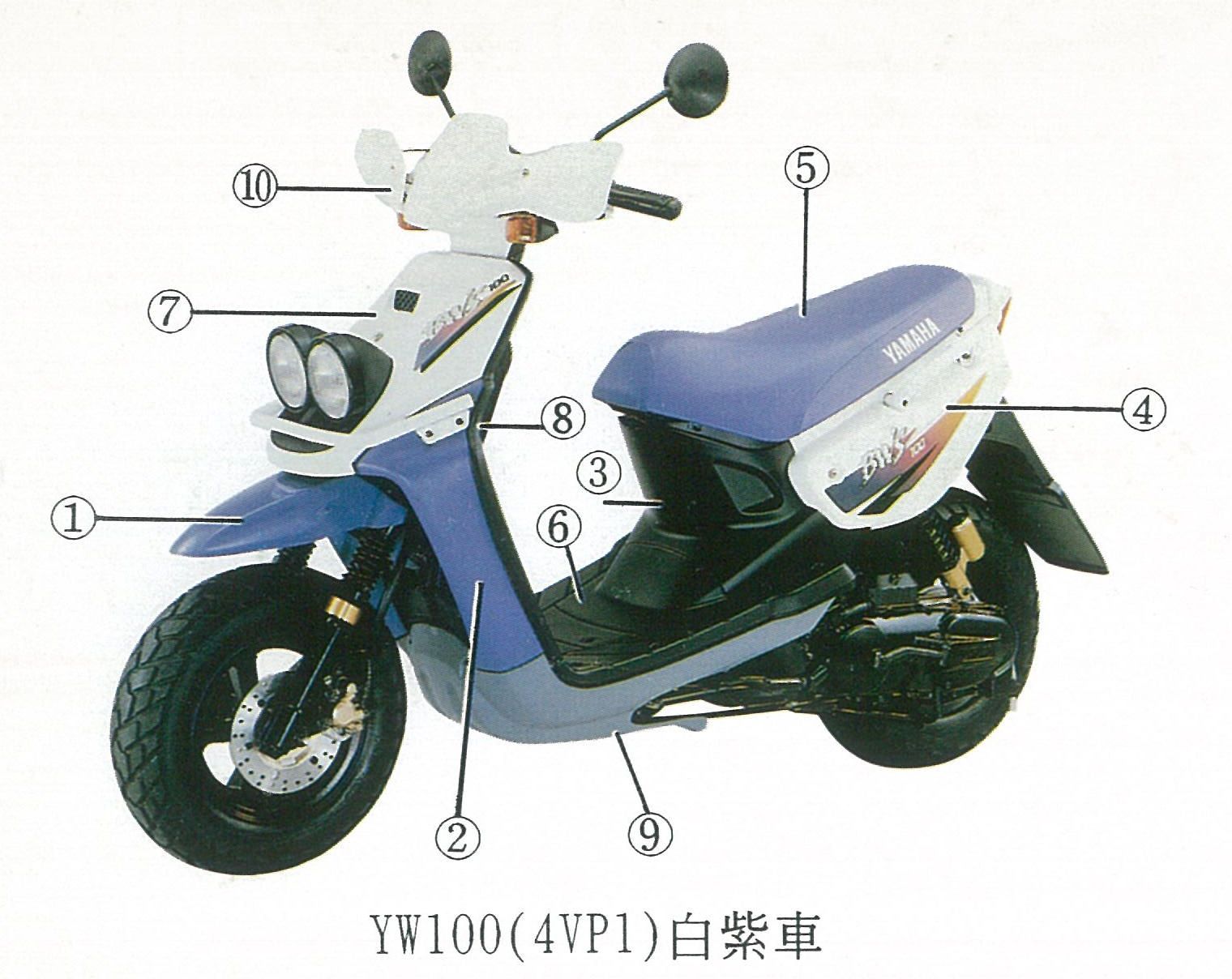 台湾YAMAHA BW’S100(4VP2)