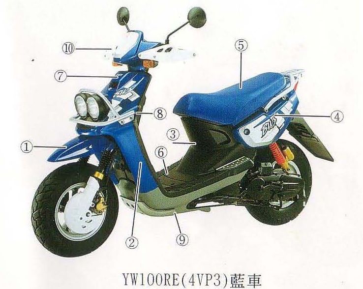 台湾YAMAHA BW’S100(4VP3)