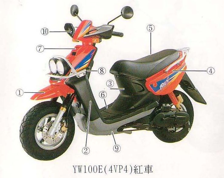 台湾YAMAHA BW’S100(4VP4)