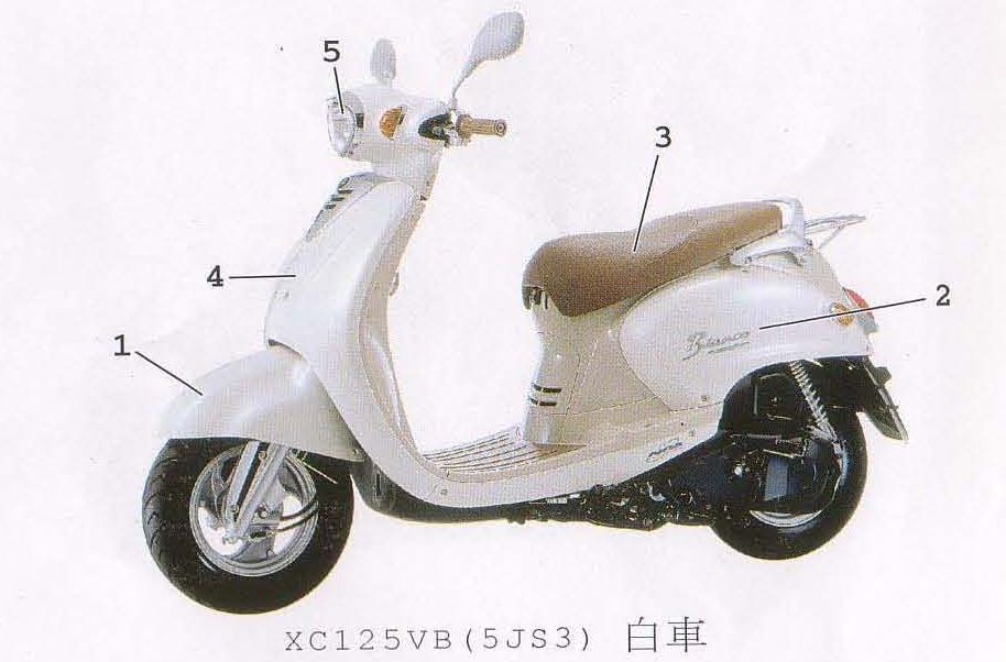 台湾YAMAHA Bianco125（5JS3)