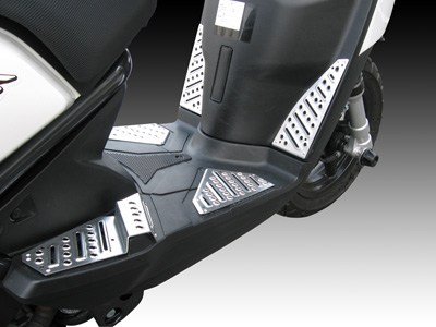 BW`S125FIアルミステップ6点セット　(シルバー) AB-17