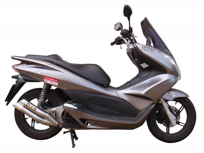 IXIL (イクシル) L3X PCX150 2012~13年式 ステンレスデュアルマフラー CH-IXI-MU001SS