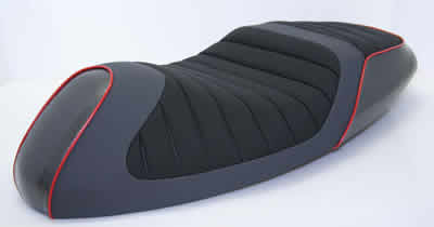 DCR BLACK LOW DOWN パイピングカスタムシート赤 DCR-071