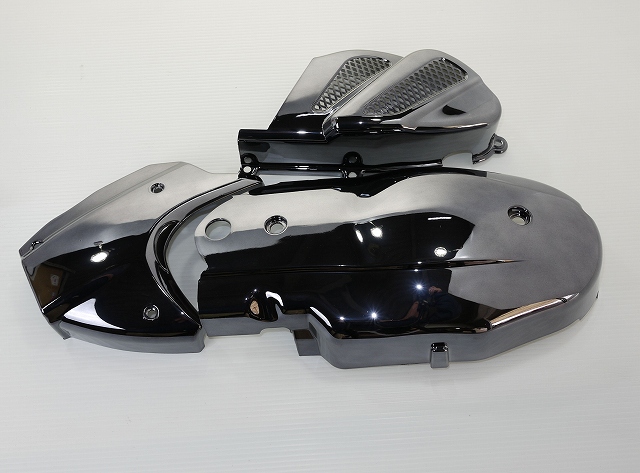 シグナスX　ブラックメッキ　クランクケースカバーセット DCR-150