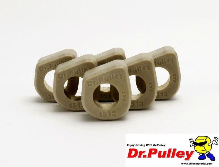 Dr.Pulley(ドクタープーリー）スライディングウェイトローラー φ15×12　(10.5g) 6個セット SR1512-10.5