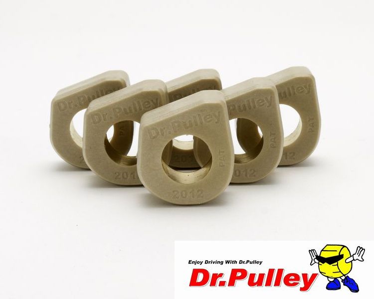 Dr.Pulley(ドクタープーリー）スライディングウェイトローラー φ20×12　(8.0g) 6個セット SR2012-8.0