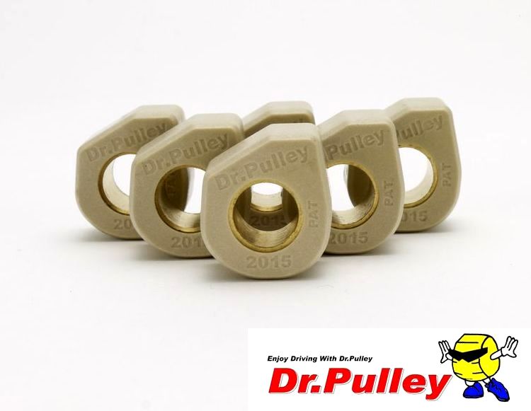 Dr.Pulley(ドクタープーリー）スライディングウェイトローラー φ20×15　(12.5g) 6個セット SR2015-12.5