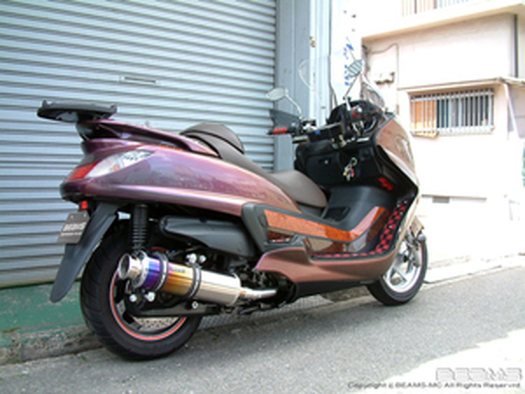 BEAMS  B212-12-000 GRAND MAJESTY グランドマジェスティ SH04J SS400チタン ビームス マフラー JP-BMS-MU119TI