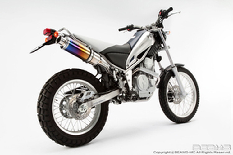BEAMS  B223-09-003 TRICKER トリッカー Fi 08~ SS300チタン アップタイプ フルエキ ビームス マフラー JP-BMS-MU156TI