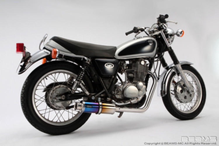 BEAMS  B203-09-000 SR400/500 RH01J SS300カーボン ビームス マフラー JP-BMS-MU173TI