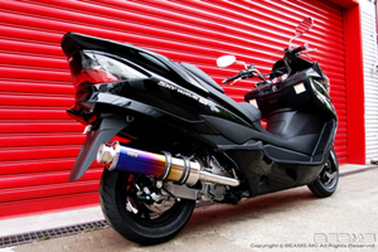BEAMS  B310-12-000 SKYWAVE スカイウェイブ CJ44 SS400チタン ビームス マフラー JP-BMS-MU191TI