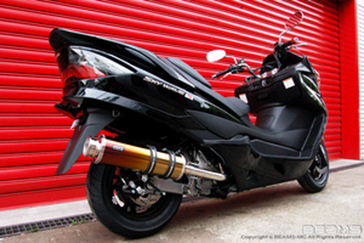 BEAMS  B310-18-000 SKYWAVE スカイウェイブ CJ44 SS400チタンⅡ ビームス マフラー JP-BMS-MU192TI