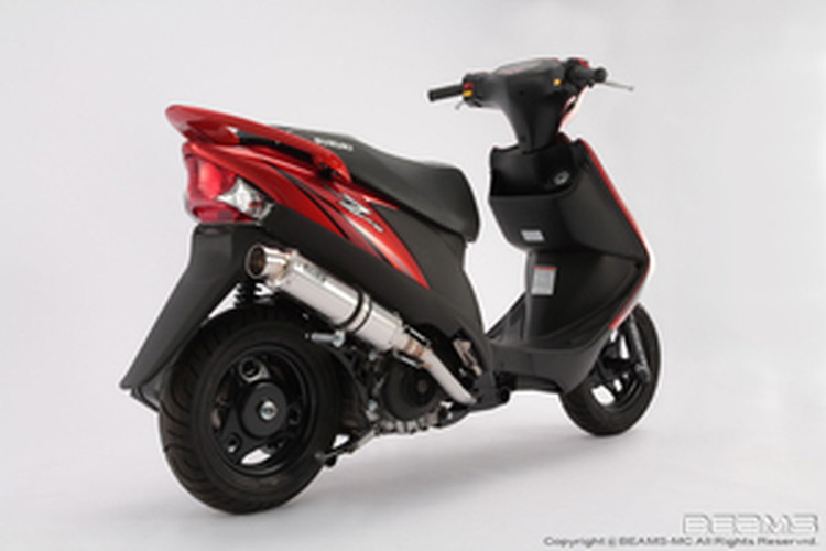 BEAMS  B317-53-008 ADDRESS V 125 アドレス TAIWAN R-EVO ステンレスサイレンサー ビームス マフラー JP-BMS-MU217SU
