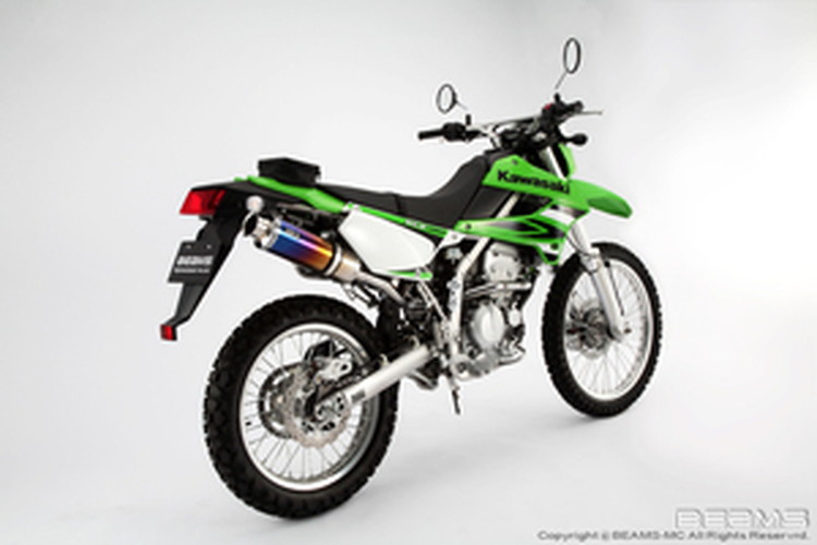 BEAMS  B408-09-003 KLX250 LX250S SS300チタン アップタイプ フルエキ ビームス マフラー JP-BMS-MU251TI