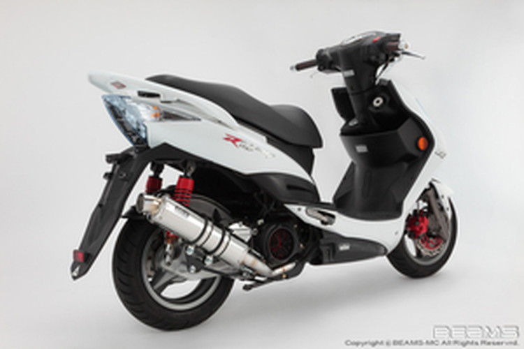 BEAMS  B506-53-008 KYMCO RACING125Fi レーシング SR25BA R-EVO ステンレス サイレンサーφ100 ビームス マフラー JP-BMS-MU267SU