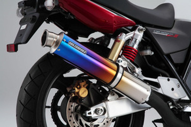 BEAMS  BMS-H02J-SS14 CB400SF VTEC 1/2/3 ラウンド <チタングラデーション> ボルトオンJMCA ビームス マフラー JP-BMS-MU293TI