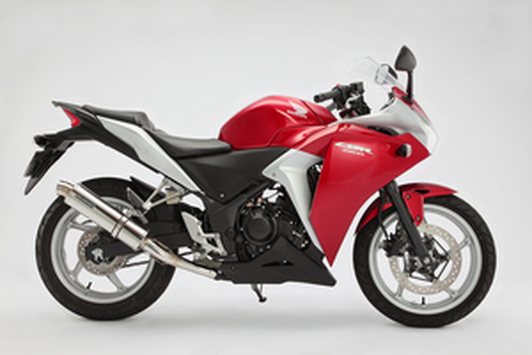 BEAMS  G143-53-P6J CBR250R ~2013 R-EVOスリップオン<ステンレスサイレンサー>JMCA ビームス マフラー JP-BMS-MU303SU
