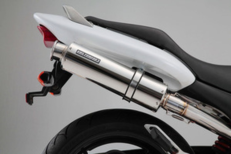 BEAMS  BMS-H01J-SS11 HORNET250 ラウンド <ステンレス> スリップオンJMCA ビームス マフラー JP-BMS-MU308SU