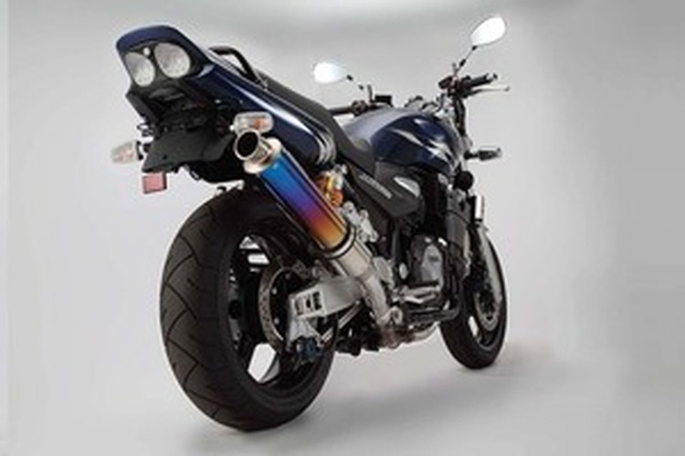 BEAMS  BMS-Y01J-SS14 XJR1300 Fi ラウンド <チタングラデーション> スリップオン JMCA ビームス マフラー JP-BMS-MU312TI