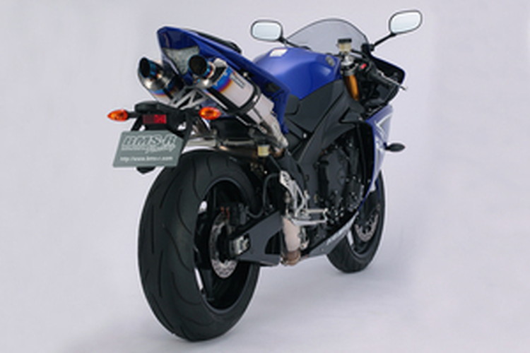 BEAMS  D201-53-P5S YZF-R1 '09~ R-EVOシェイプスクエア スリップオン <ヒートチタン> ビームス マフラー JP-BMS-MU314HT