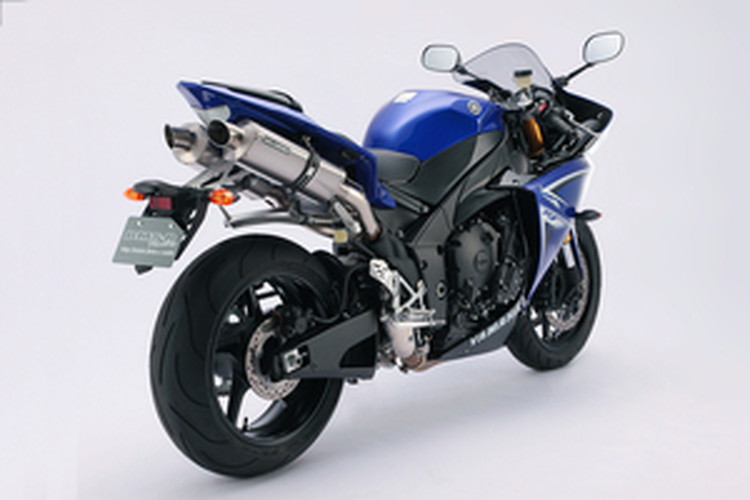 BEAMS  D201-53-P6S YZF-R1 '09~ R-EVOシェイプスクエア スリップオン <チタンソリッド> ビームス マフラー JP-BMS-MU314TS