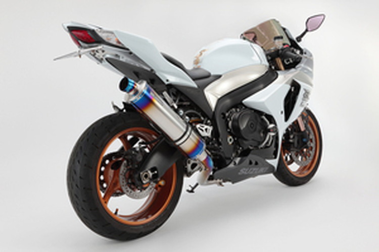 BEAMS  D323-53-P1S GSX-R1000  '09~'10 ラウンド <ヒートチタン> スリップオン ビームス マフラー JP-BMS-MU329HT
