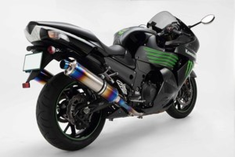 BEAMS  G418-53-P1J ZX-14 ~11'北米仕様 R-EVOスリップオンW<ヒートチタンサイレンサー>JMCA ビームス マフラー JP-BMS-MU340HT