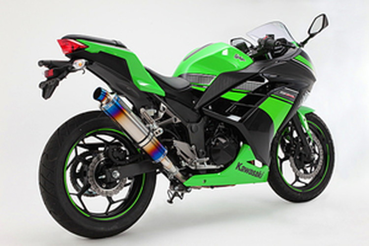 BEAMS  G415-53-P1J Ninja250 ニンジャ '13~ R-EVOスリップオン<ヒートチタン>JMCA ビームス マフラー JP-BMS-MU364HT