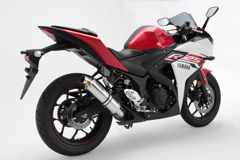 BEAMS G237-53-P6J YZF-R25 JBK-RG10J/2BK-RG43J R-EVO ステンレス スリップオン JMCA/政府認証 ビームス マフラー JP-BMS-MU387SU