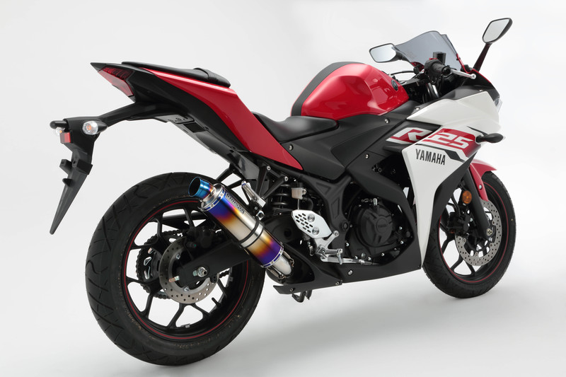 BEAMS G237-53-P1J YZF-R25 JBK-RG10J R-EVO ヒートチタン スリップオン JMCA/政府認証 ビームス マフラー JP-BMS-MU387TI