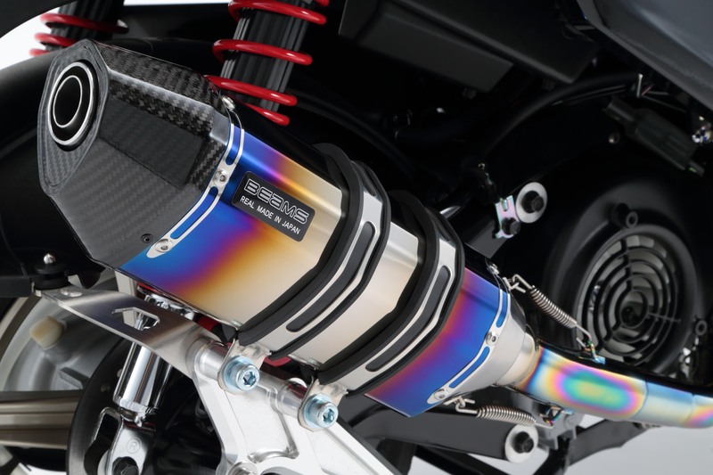BEAMS G241-65-001 CYGNUS シグナス X Fi SEA5J /国内モデル CORSA-EVOⅡ ヒートチタン ビームス マフラー JP-BMS-MU421CE