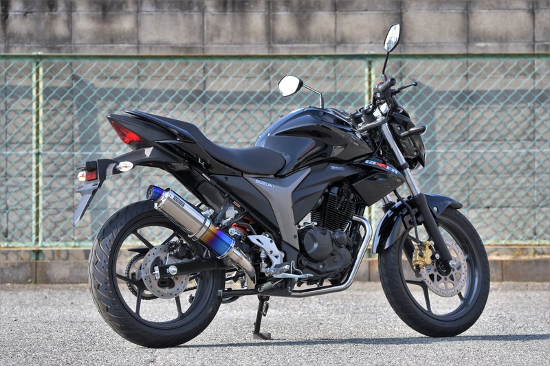 BEAMS G334-53-007 GIXXER ジクサー R-EVO ヒートチタン フルエキ ビームス マフラー JP-BMS-MU452HT