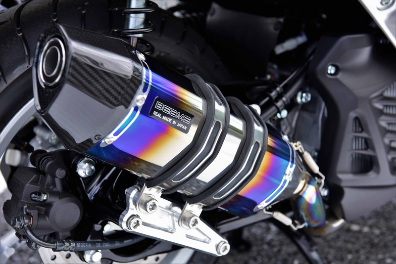 BEAMS G252-65-001 N-MAX155 エヌマックス 2BK-SG50J CORSA-EVOⅡ ヒートチタンサイレンサー ビームス マフラー JP-BMS-MU458HT