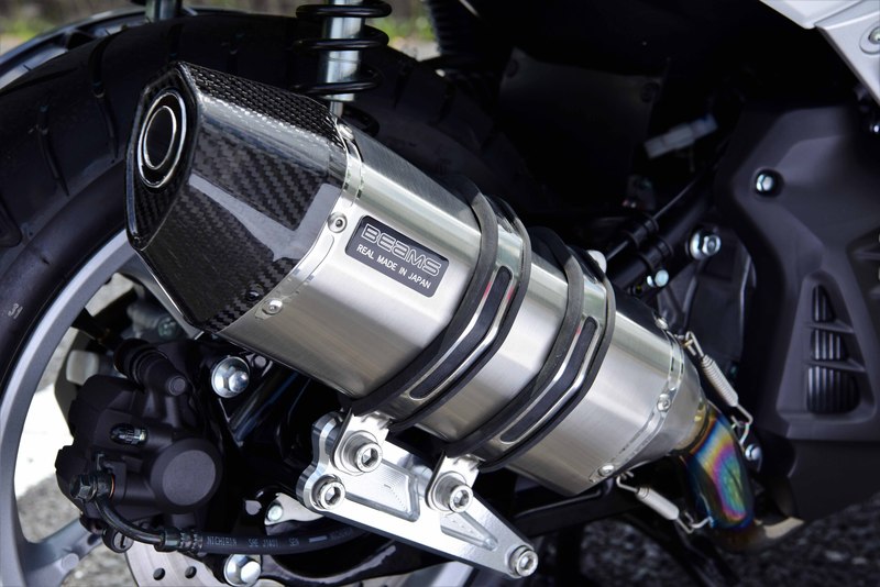 BEAMS G252-65-000 N-MAX155 エヌマックス 2BK-SG50J CORSA-EVOⅡ チタンサイレンサー ビームス マフラー JP-BMS-MU458TI