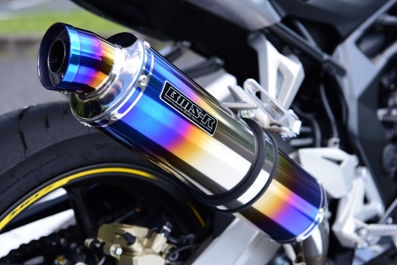 BEAMS G177-53-P1J CBR250RR 2017~ 2BK-MC51　R-EVO スリップオン ヒートチタン ビームス マフラー JP-BMS-MU464HT