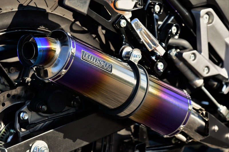 BEAMS G337-53-P1J V-STROM250 2BK-DS11A R-EVO ヒートチタン スリップオン ビームス マフラー JP-BMS-MU470HTa
