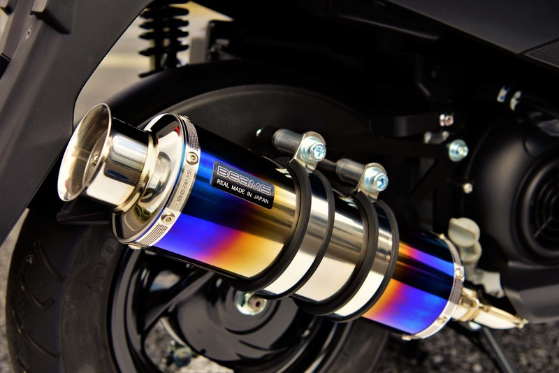 BEAMS G255-06-000 AXISZ アクシスZ 17~ 2BJ-SED7J SS300ヒートチタンSP ステンレス フルエキ ビームス マフラー JP-BMS-MU473HT