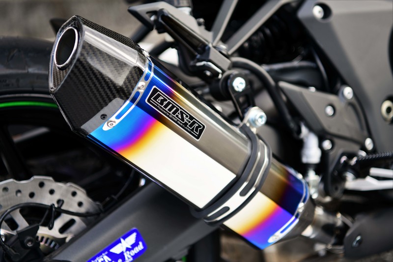 BEAMS G428-65-P2J Z1000 17~ 2BL-ZXT00W CORSA-EVOⅡ ヒートチタン スリップオンW ビームス マフラー JP-BMS-MU479HT