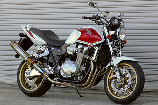 CORES コアーズ Exhaust CB1300 カラーチタン レーシングマフラー JP-CRS-MU008CT