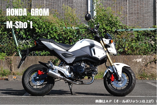 CORES コアーズ Exhaust GROM グロム CE02 M-sho’ M-sho’ t Ver.AP CE02-GR-0001-AP オールポリッシュ マフラー JP-CRS-MU019AP