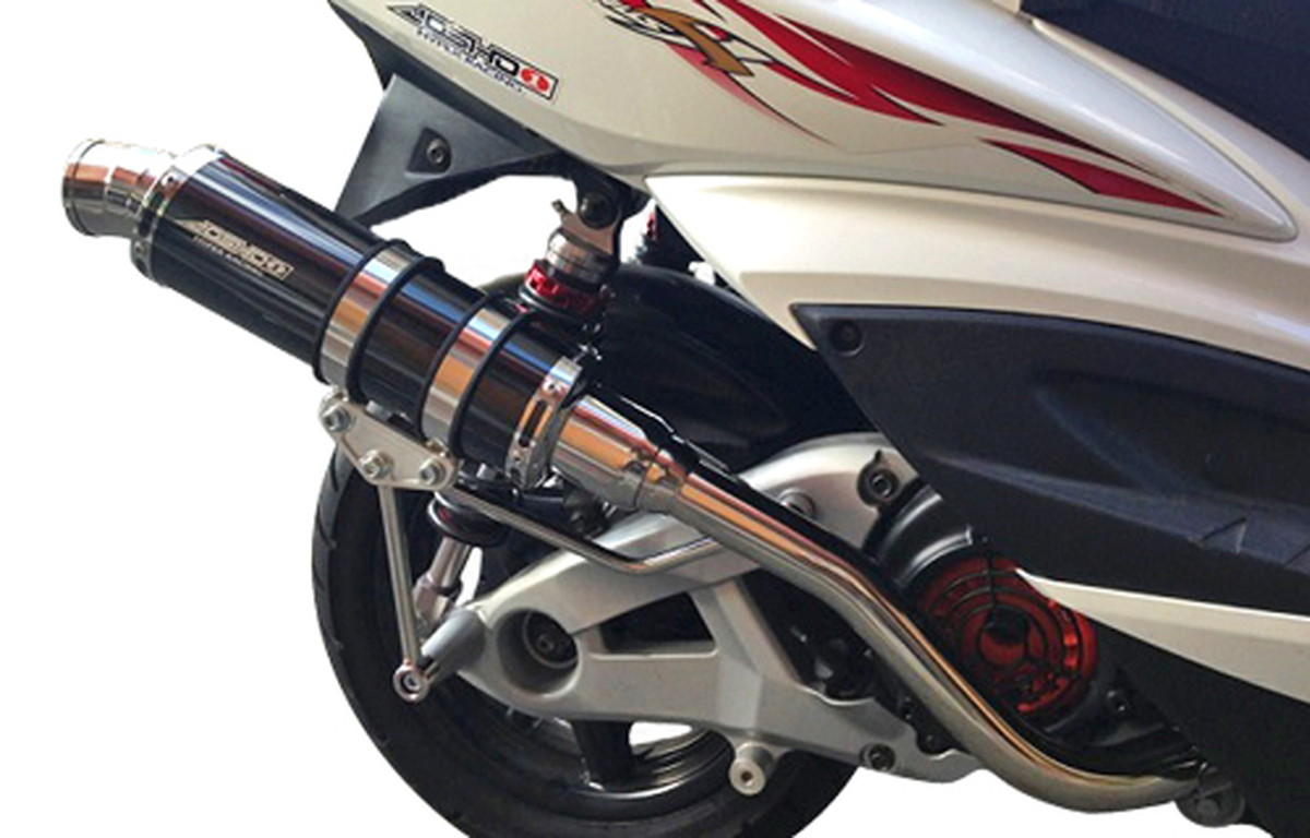 JOSHO1 HYPER RACING(ジョウショウ1)：COLPEND EXHAUST S (コルペンドエキゾースト エス マフラー）ブラックステンJMCA認定 CYGNUS X(シグナスX)台湾仕様～2014 0901034