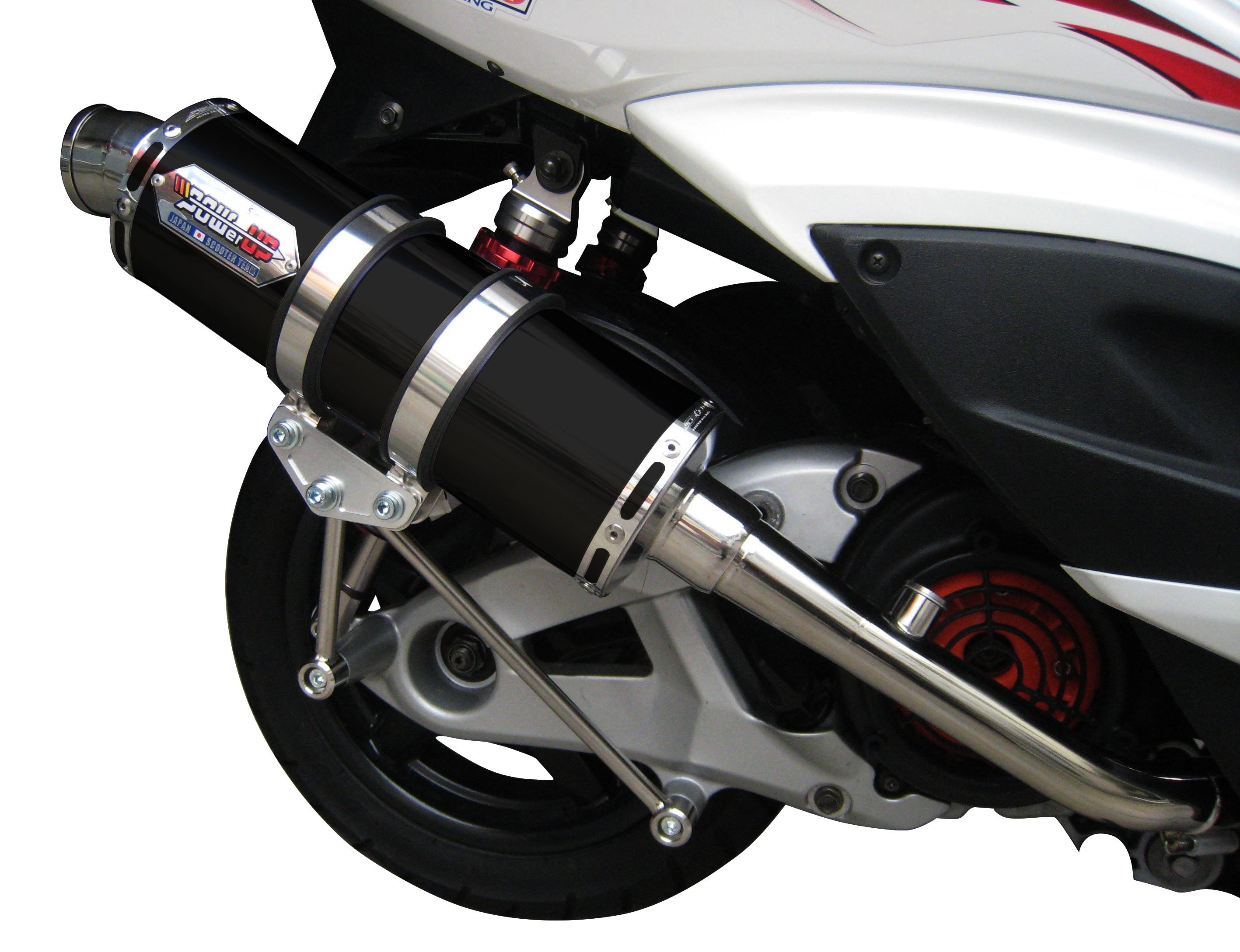 JOSHO1 HYPER RACING(ジョウショウ1)：COLPEND EXHAUST S POWER UP (コルペンドエキゾースト エス パワーアップ マフラー）ブラックステンJMCA認定 CYGNUS X(シグナスX)台湾仕様～2014 0901067