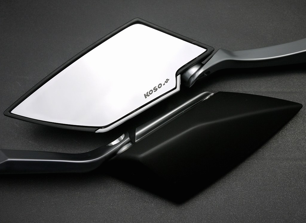 KOSO TTミラー マットブラック　10㎜　クリア OA016CS0