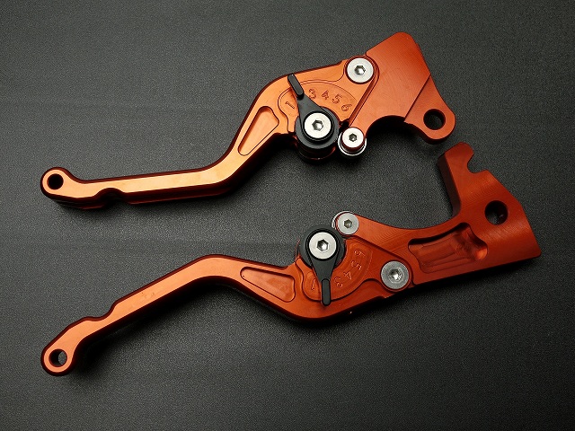 KOSO  シグナス6ステップアジャストブレーキレバー オレンジ KOSO-132