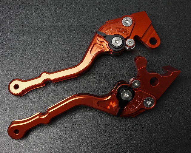 KOSO  アドレス6ステップアジャストブレーキレバー オレンジ KOSO-136
