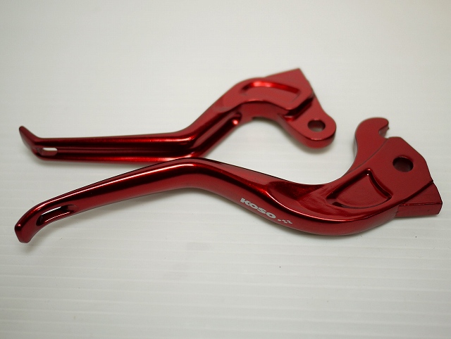 KOSO シグナスＸ 3Dブレーキレバー レッド AH032R40