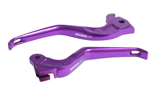 KOSO シグナスＸ 3Dブレーキレバー パープル AH032V40