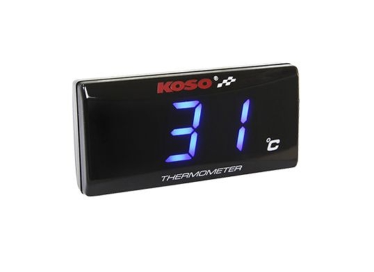 KOSO スーパースリムスタイル温度計　ブルー BA024B10