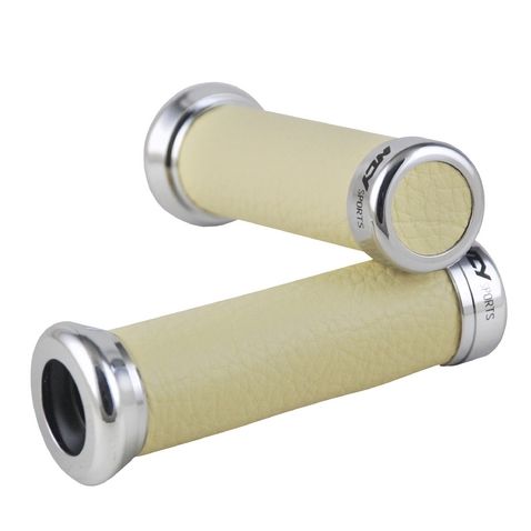 NCY 汎用レトロレザー グリップセット　アイボリー 675I03LD313528